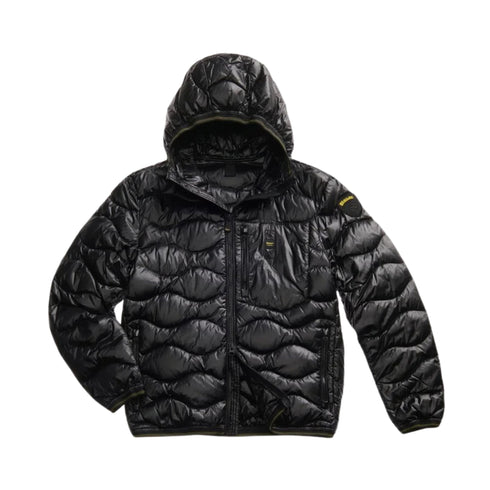 Piumino Uomo Wave con cappuccio, patch e passante logo